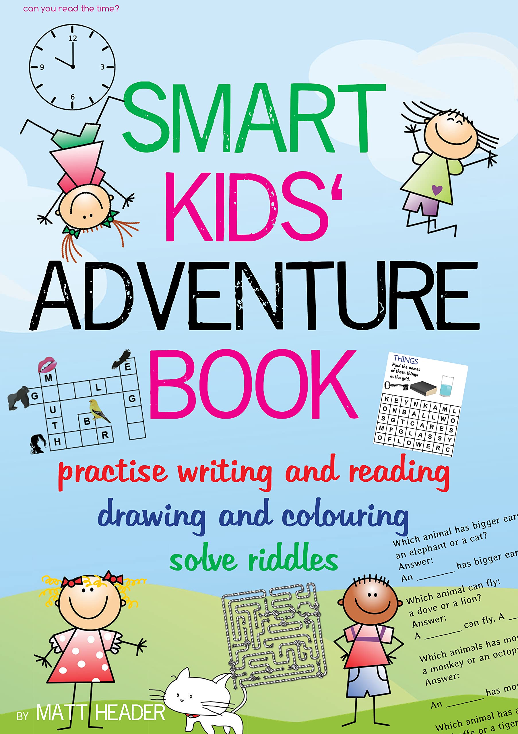 Smart Kids‘ Adventure Book improve reading and writing, solve word