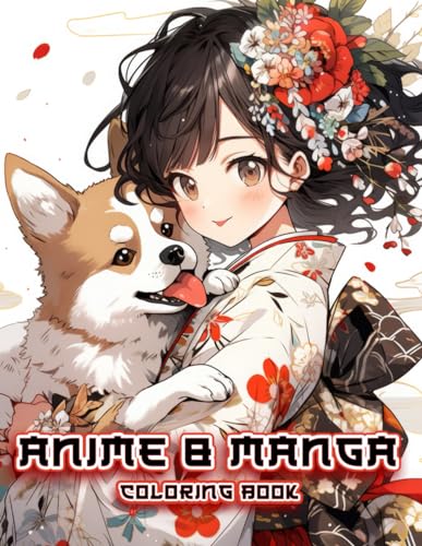 Anime And Manga Coloring Book: 50 Coloring Pages Dive into a World of