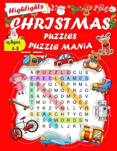 Christmas word search worksheet for kids:100+ Puzzles, Highlights ...