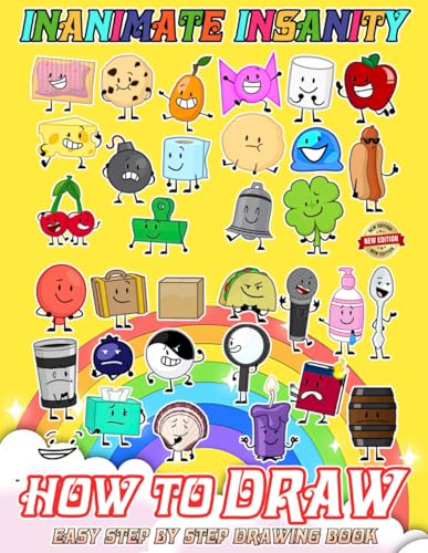 How to Draw Inanimate Insanity + Coloring Pages: Learn How to Draw Step