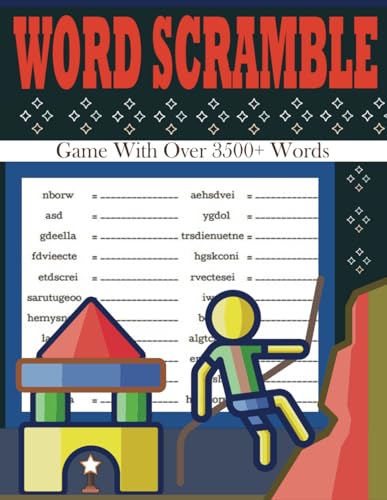 Word Scramble Game With Over 3500+ Words: Large Print Word Scramble ...
