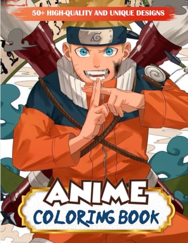 Anime Coloring Book: A Coloring Book for Kids Ages 4-7,8-12,Boys, and ...