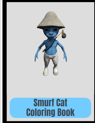 Smurf Cat Coloring Book: 60+ Jumbo Fun Coloring Pages For Kids All