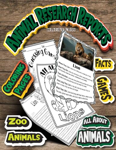 Animal Research Reports Coloring Pages: Zoo Animals Non-Fiction, Animal ...
