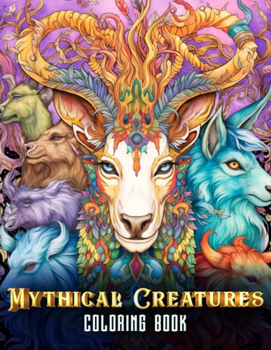 Mythical Creatures Coloring Book For Adults: Embrace the Magic of Folklore by Jeremy Khan ...