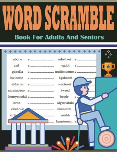 Word Scramble Book For Adults And Seniors: Large Print Word Scramble ...