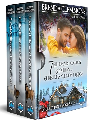 Seven Billionaire Cowboy Brothers at Christmas Wilmont Lodge Collection 2 Books 5 - 7: A Christmas Holiday Romance Novel