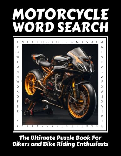 Motorcycle Word Search: The Ultimate Puzzle Book For Bikers and Bike ...