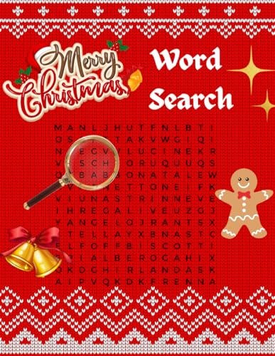 Merry Christmas Word Search: Christmas Themed Word Search Puzzle For
