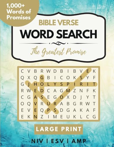 Bible Verse Word Search For Adults Large Print: The Greatest Promise ...