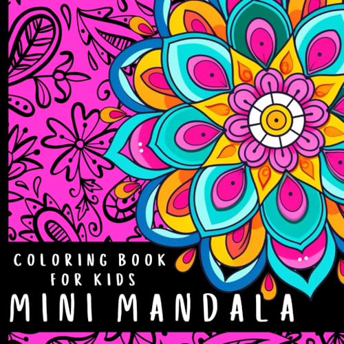 Mini Mandala Coloring Book For Kids large print bold and easy mandalas