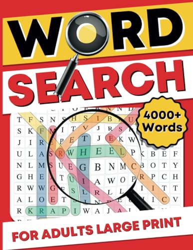 Word Search for Adults Large Print 4000+ Words (200 Themed Puzzles ...