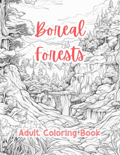 Boreal Forests Coloring Pages For Adults Coloring Book For Adults ...