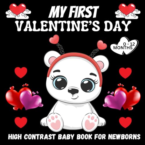 My First Valentine's Day High Contrast Baby Book For Newborns 012