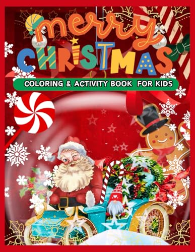 Christmas Coloring & Activity Book for Kids: 50 Fun and Cute Coloring ...