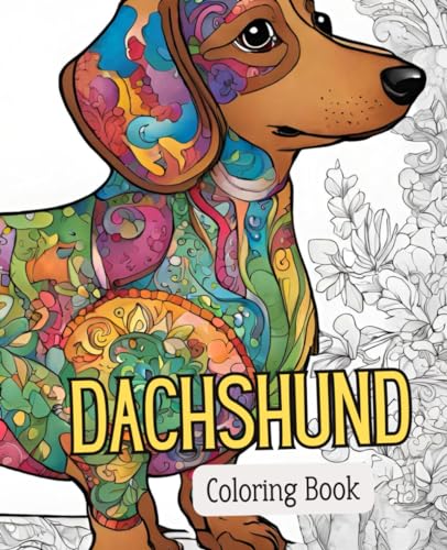 Dachshund coloring book with 51 pages | Dog Coloring Book | Pet ...