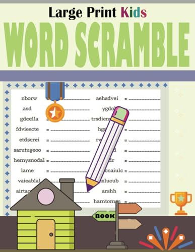 Large Print Kids Word Scramble Book: Word Scramble Puzzles For Kids ...