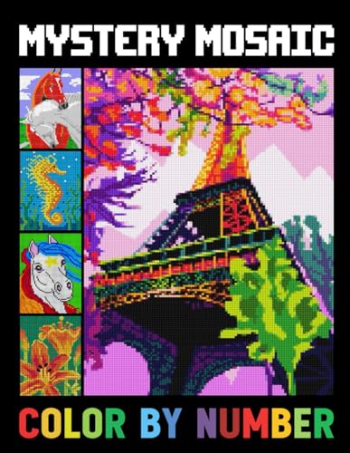Mystery Mosaic Color By Number: New Large Print Mystery Mosaic Color By ...