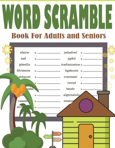 Word Scramble Book For Adults and Seniors: Large Print Entertainment ...