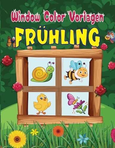Window Color Vorlagen Frühling: Fenstervorlagen mit Frühling- Ostern