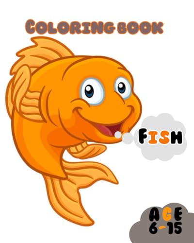 Coloring book: FISH coloring book, 8 x10 inches, 31 pages of fishs and