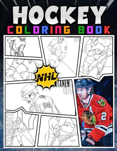 Hockey Coloring Book: Exciting Hockey Coloring Pages for Sports Fans To