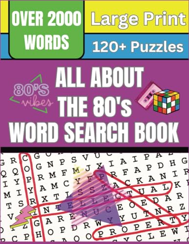 Large Print All About the 80's Word Search Book: Over 120 Word Search ...