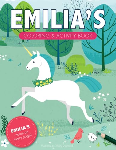 Emilia's Coloring & Activity Book: A Personalized Coloring Book With ...
