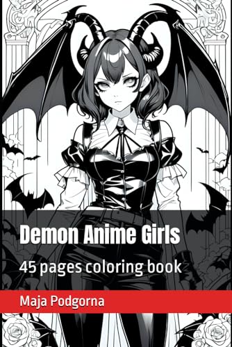 Demon Anime Girls: 45 pages coloring book by Maja Podgorna | Goodreads
