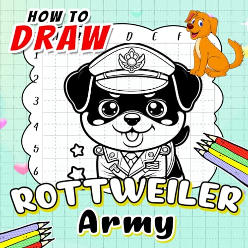 How to Draw Army Rottweiler: Learn to Draw Loyal Rottweiler in Military ...