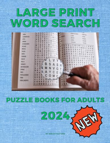 2024 Word Search Large Print Puzzle Books for Teens or Adults, 80 Word ...