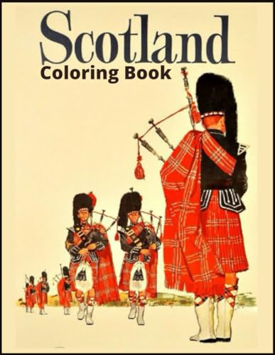 Scotland Coloring Book: 30 Unique Illustrations of Scottish Countryside ...