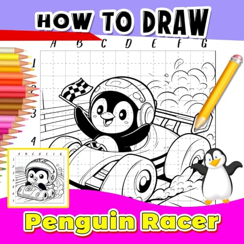 How to Draw Penguin Racer Learn to Draw Speedy Penguin in Racing Gear