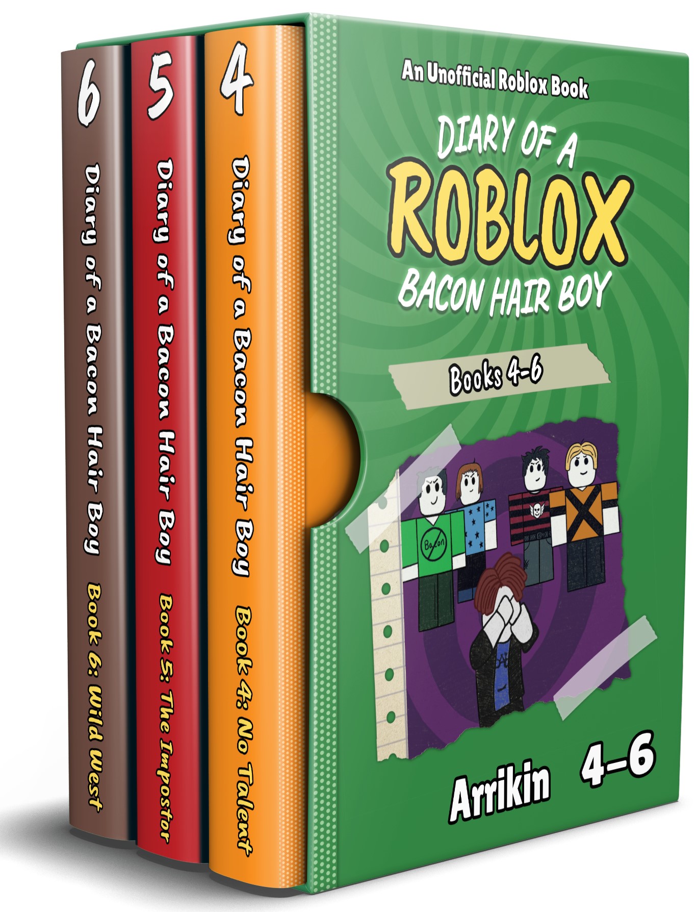 Diary of a Bacon Hair Boy, Books 4-6