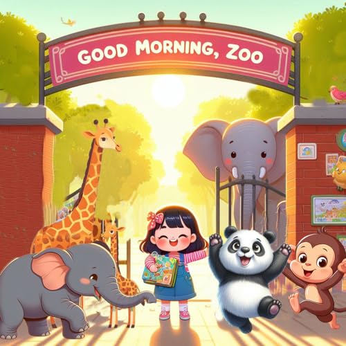 Good Morning，zoo Good morning, Giant panda, monkey, elephant, giraffe