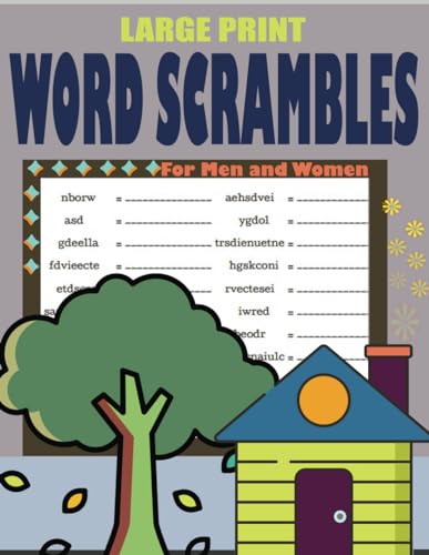Large Print Word Scrambles For Men and Women: Word Scramble Games Book ...