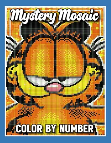 Mystery Mosaics Color by Number: New Easy Large Print Mystery Mosaic ...