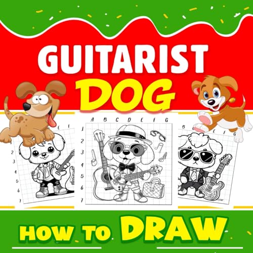 How to Draw Guitarist Dog Step by step for All Skill Levels Perfect