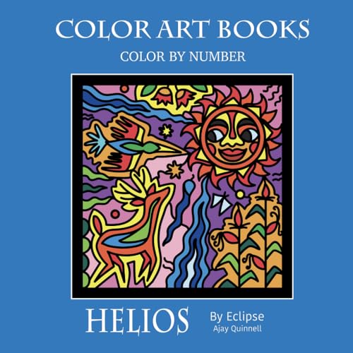 Helios Color By Number Book Standard paper edition by Ajay Quinnell