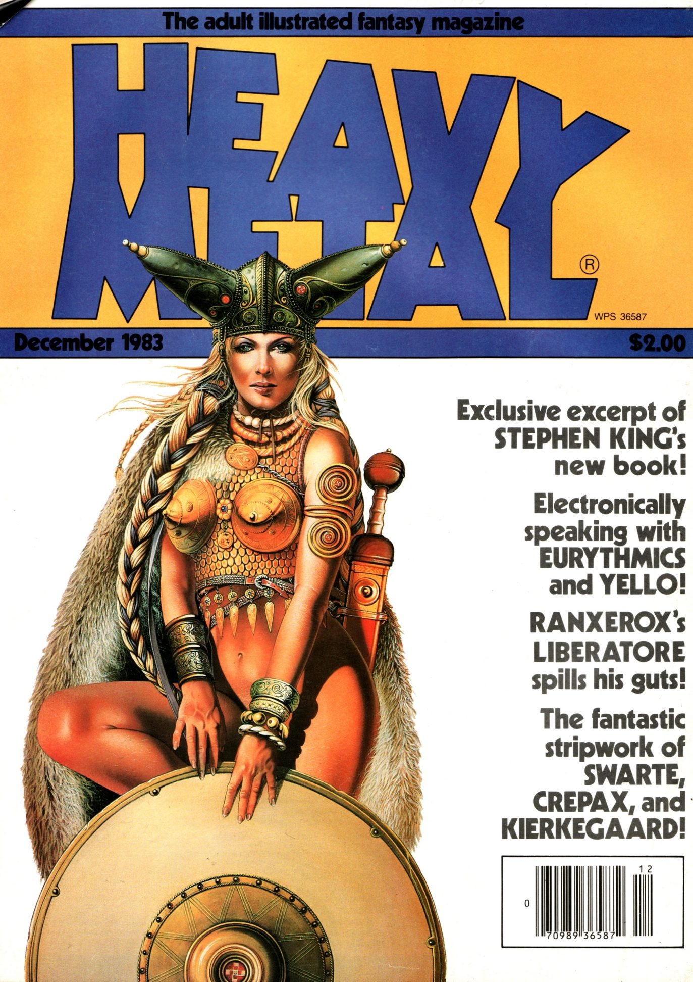 Heavy Metal, December 1983 book cover