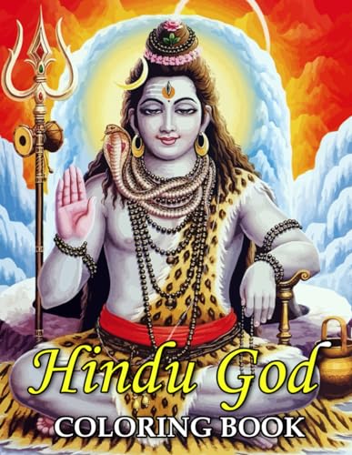 Hindu God Coloring Book: An Effective Way For Relaxation And Stress ...