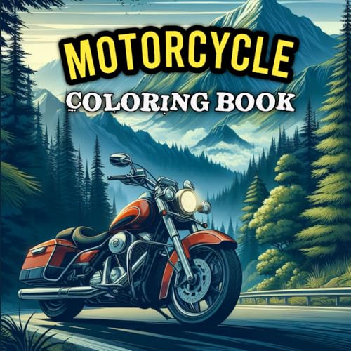 Motorcycle Coloring Book for Adults: Classic Motorcycle Coloring for ...
