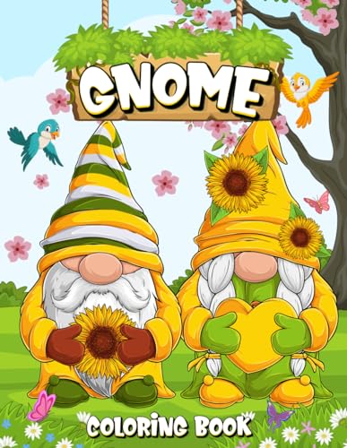 Gnome Coloring Book: 30 Enchanted Garden and Beach Themed Coloring