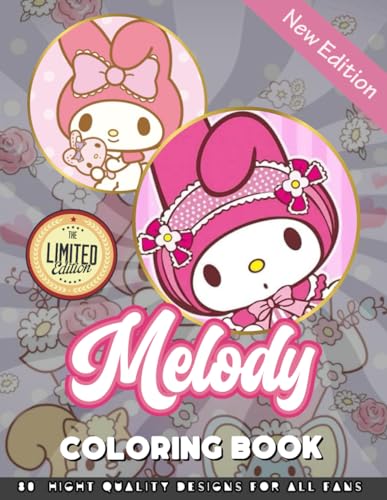 My Melody Coloring Book: Colouring Books With 80+ Jumbo Colouring Pages ...