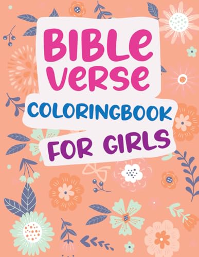 Bible Verse Coloring Book For Girls: 35 Inspirational Christian Bible ...