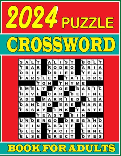 2024 Crossword Puzzles Book For Adults: 85  Relaxing Crosswords Book 2024 Crossword Puzzles Book For Adults: 85  Relaxing Crosswords Book
