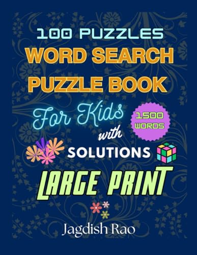 Word Search Puzzle Book For Kids: 100 Word Puzzles with Solutions in ...