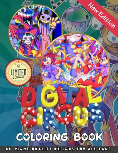 The Amazing Digital Circus Coloring Book: Cute Coloring Book With Many ...