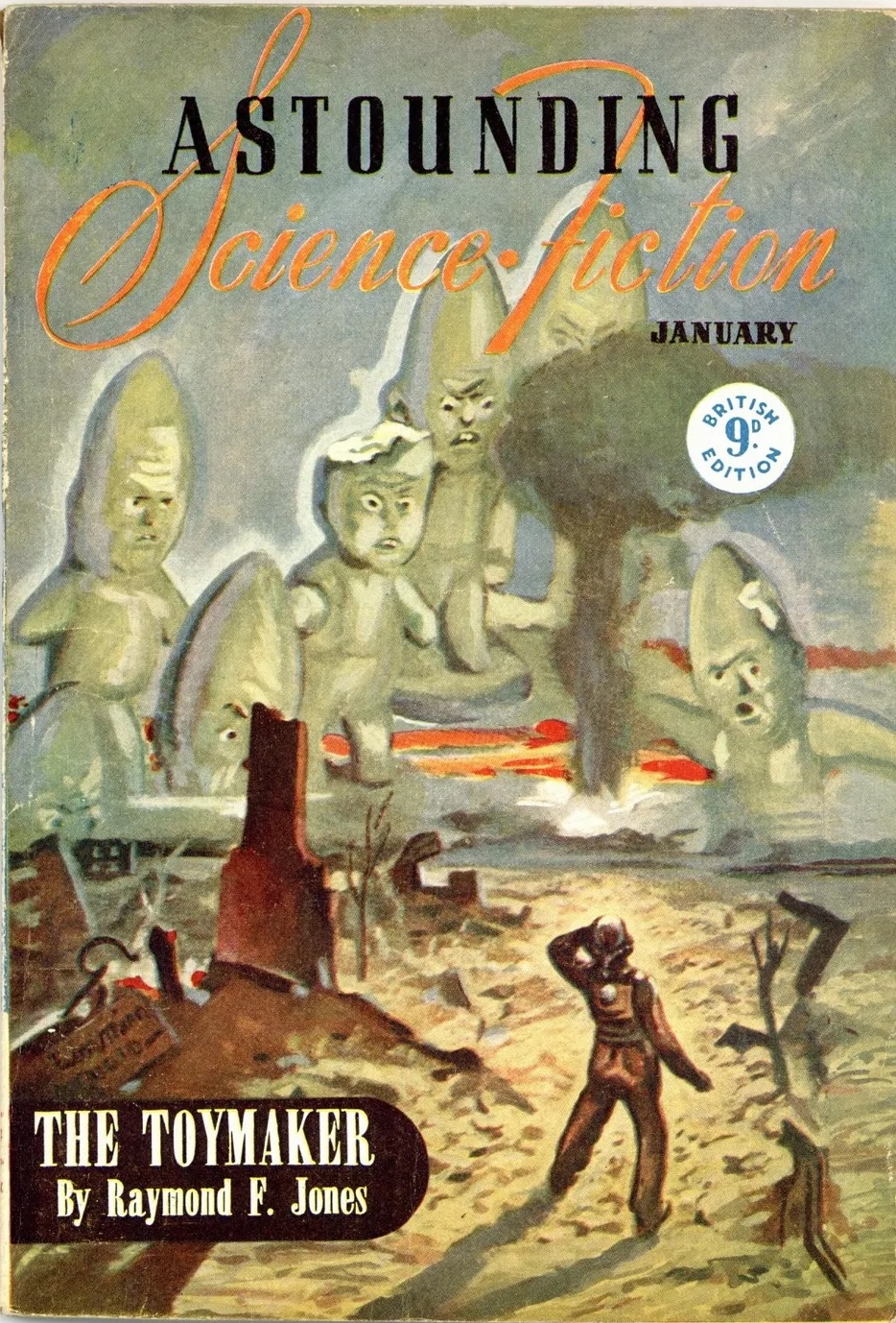 Astounding Science-Fiction, January 1947 - British edition book cover