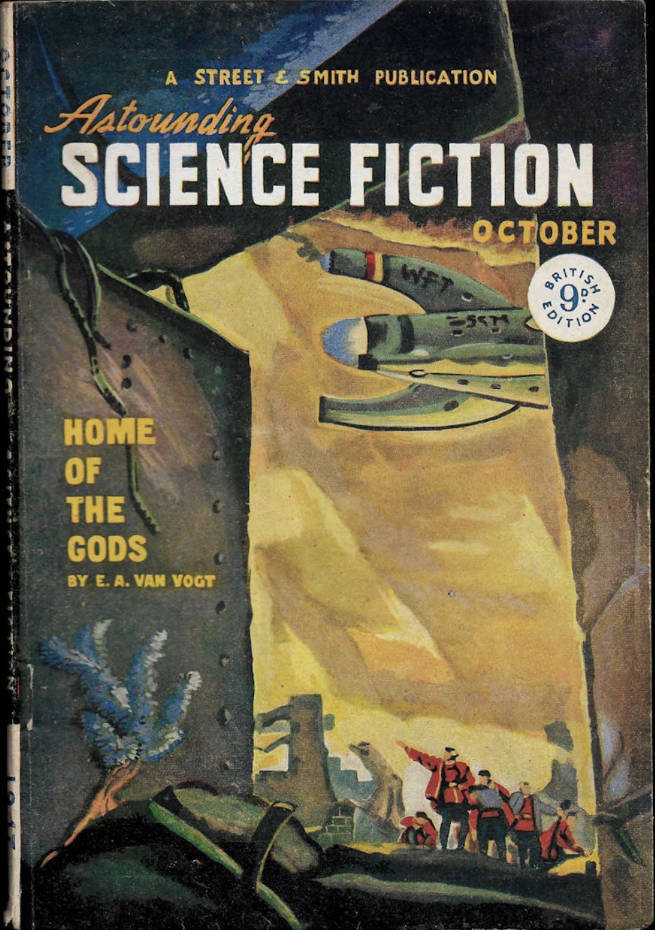 Astounding Science Fiction, October 1947 - British edition book cover
